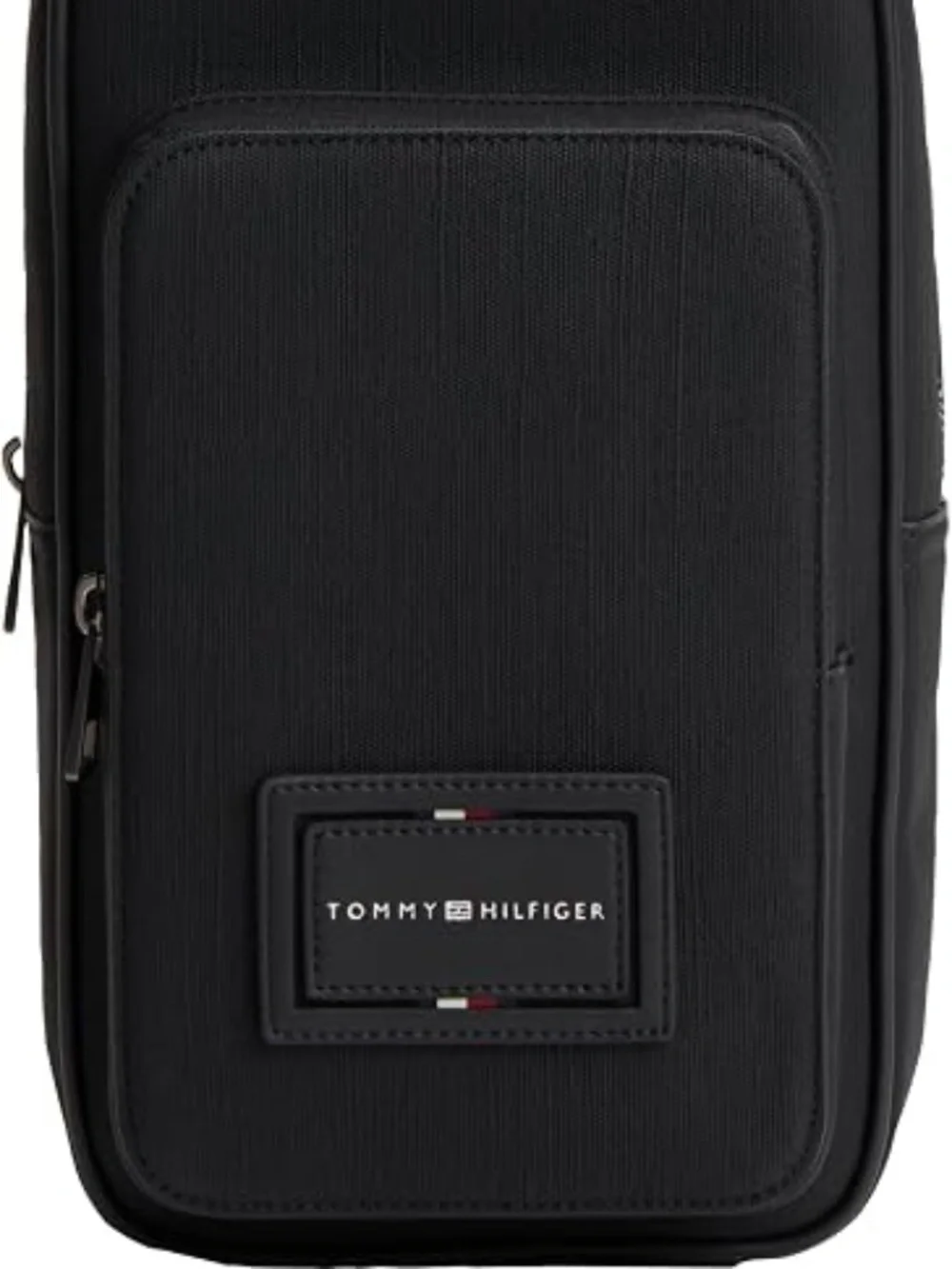 NWT Tommy Hilfiger Men's Black Foundation Crossbody Sling Bag